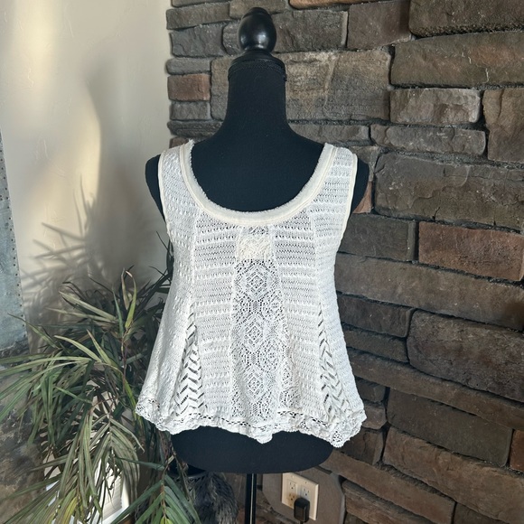 Anthropologie Meadow Rue Crocheted Beachy Tank Top - Picture 2 of 7